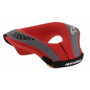 PROTECTOR CUELLO NIÑO ALPINESTARS NEGRO / ROJO